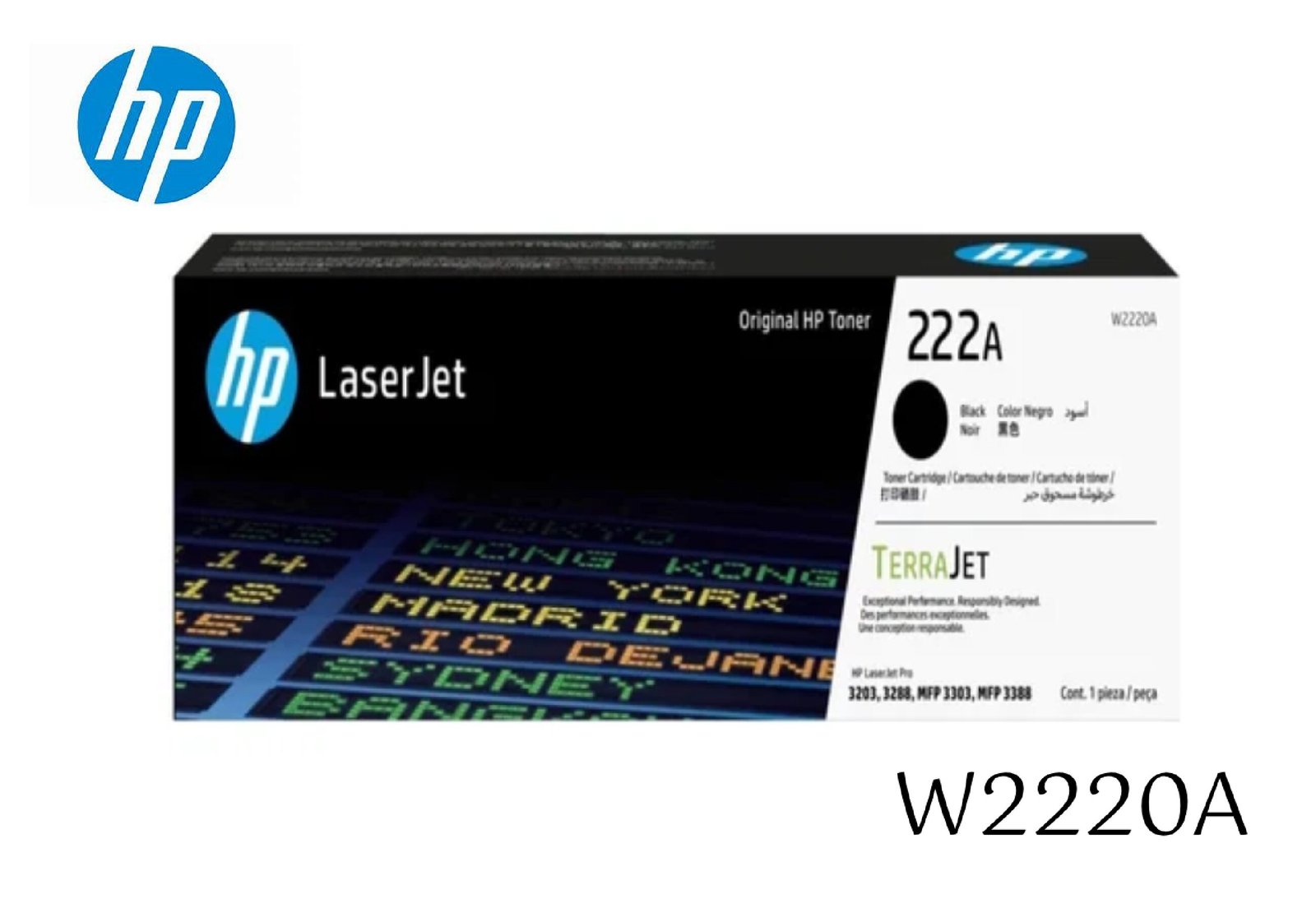 Toner Hp W2220A 222A Negro Laserjet 3201, 3204, 3288