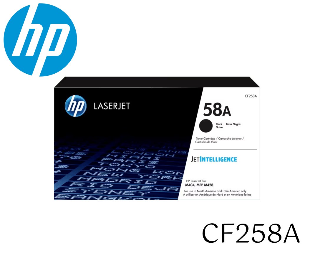 Toner Hp 58A Cf258A Laserjet M404, M406, Mfp M428, Mfp M430