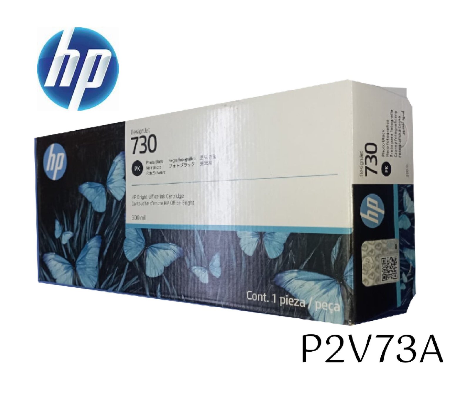 Tinta Hp P2V73A 730 300ml Photo Negro Original