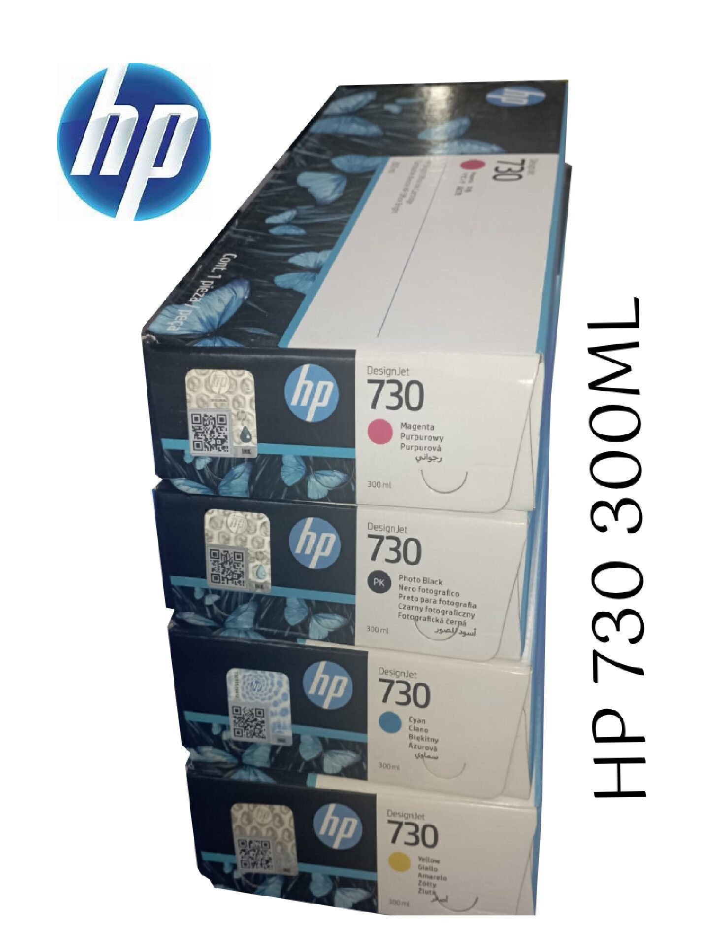 Tinta Hp P2V73A 730 300ml Photo Negro Original - Imagen 2