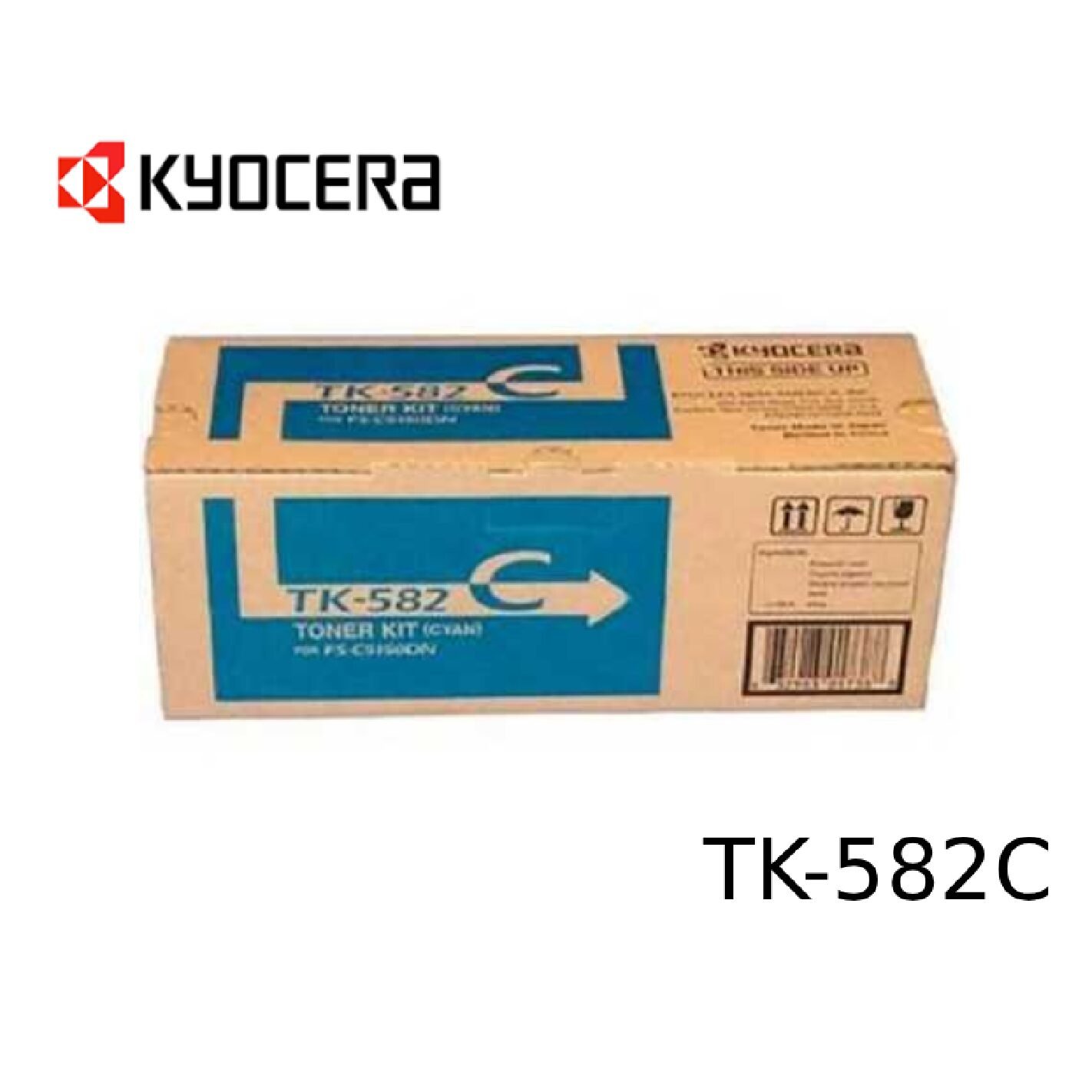 TONER KYOCERA TK-582C FS-C5150DN CYAN 2.8K