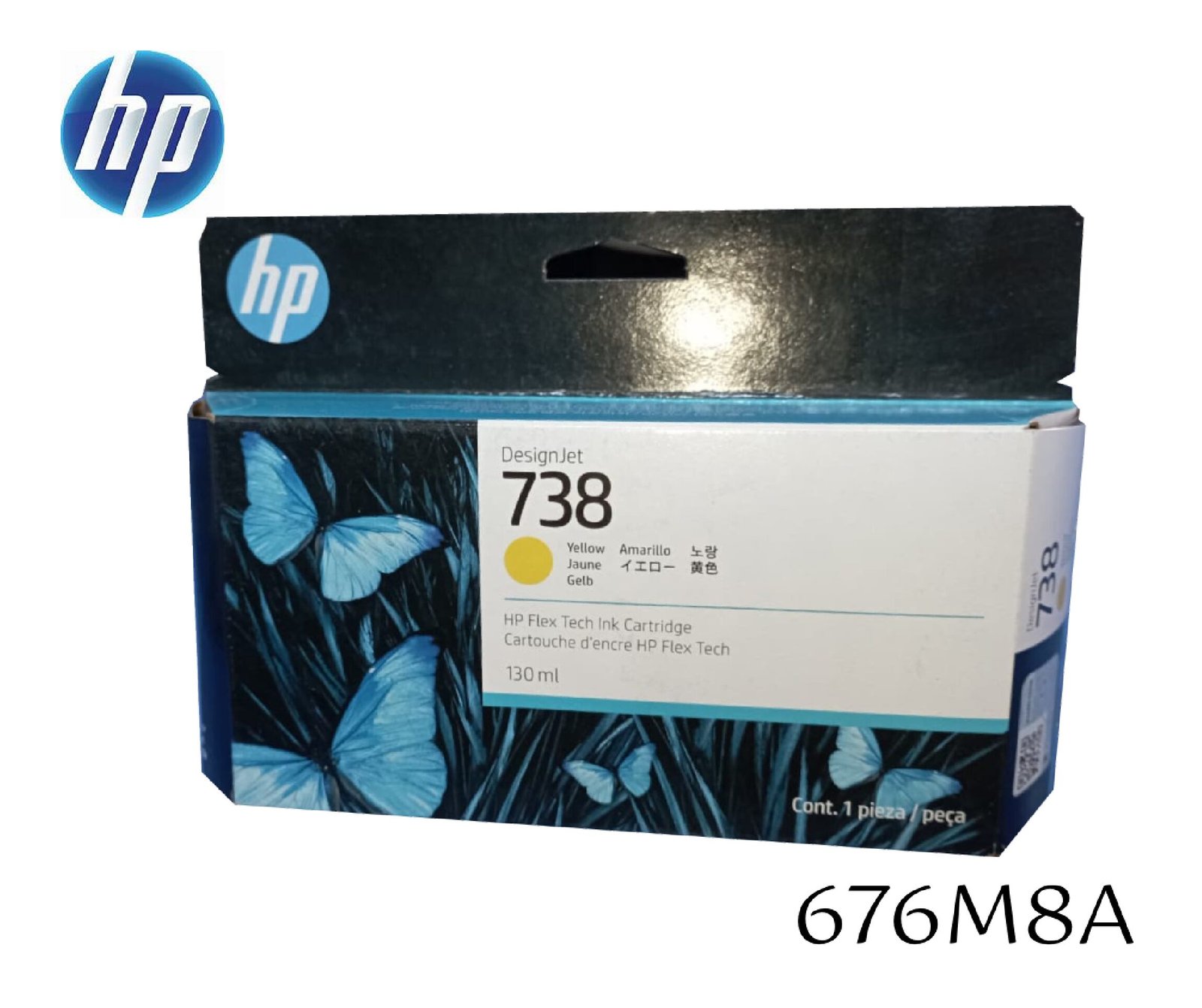 Tinta Hp 738 Yellow 676M8A Designjet T850, T950 300Ml