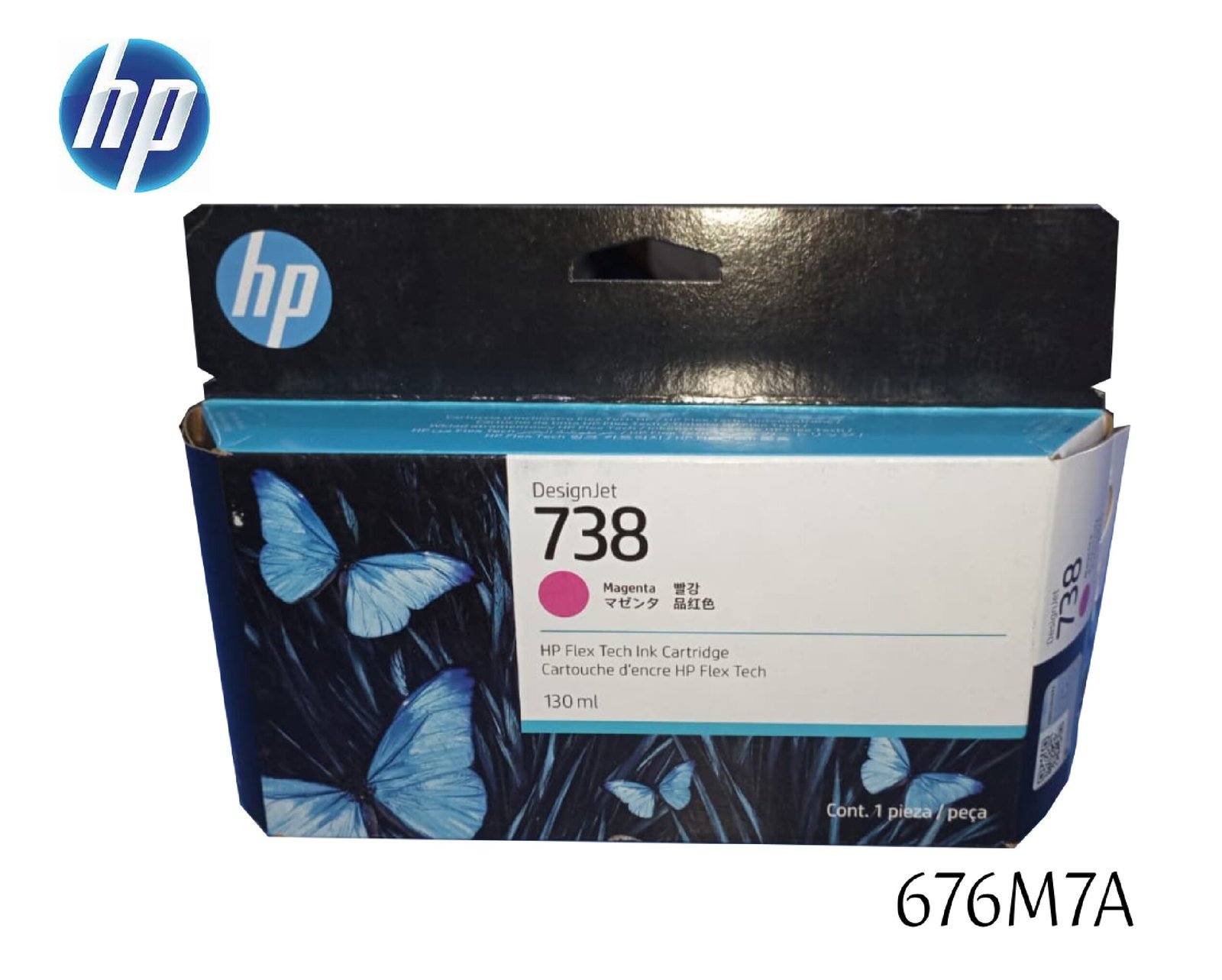 Tinta Hp 738 Magenta 676M7A Designjet T850, T950 300Ml