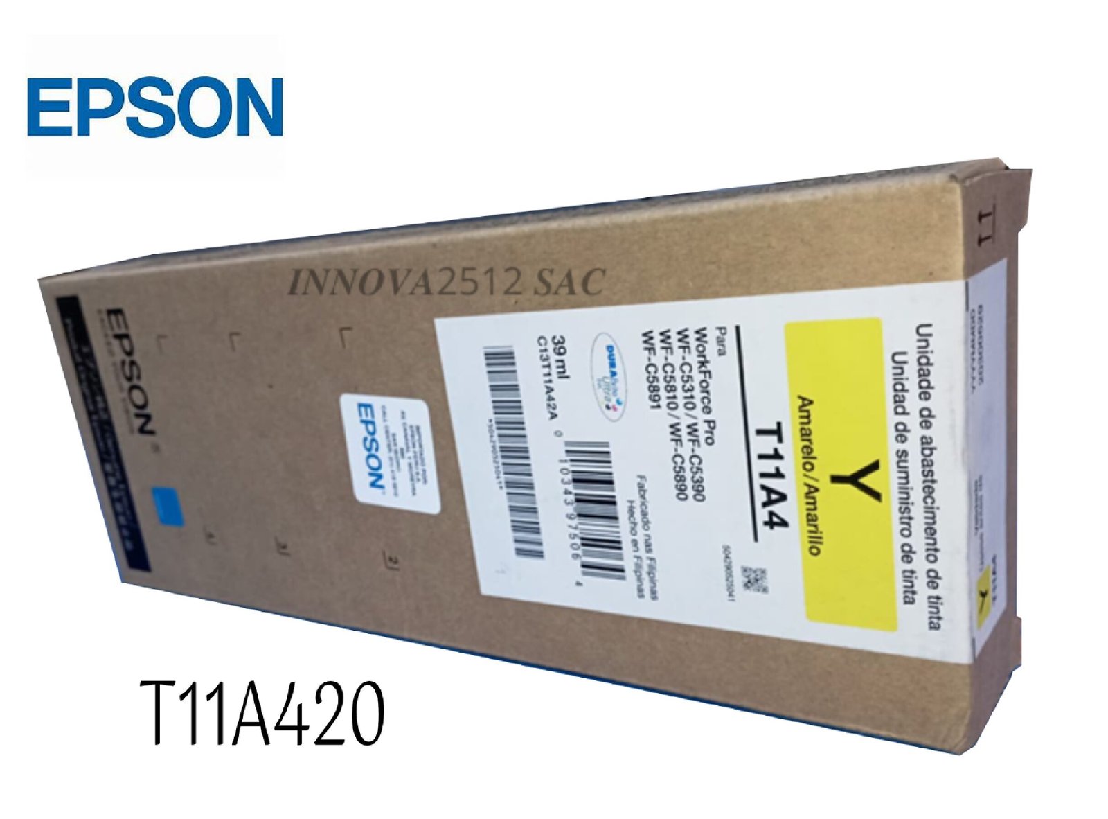 Tinta Epson T11A420-Al Yellow Pro Wf-C5310, Wf-C5390, Wf-C5810, Wf-C5890