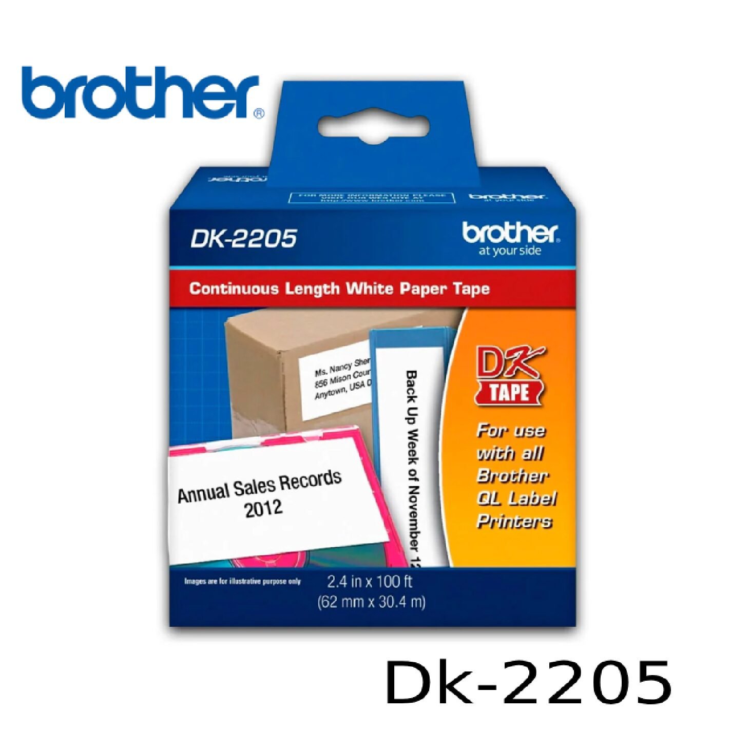 Rollo Continuo Brother Dk-2205 Ql-800 Ql-810W