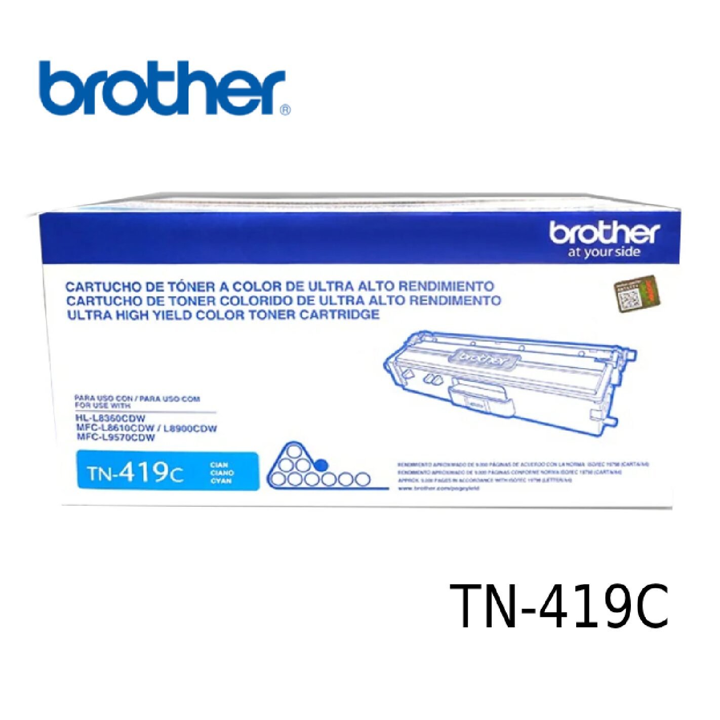 Toner Brother Tn-419 Cyan