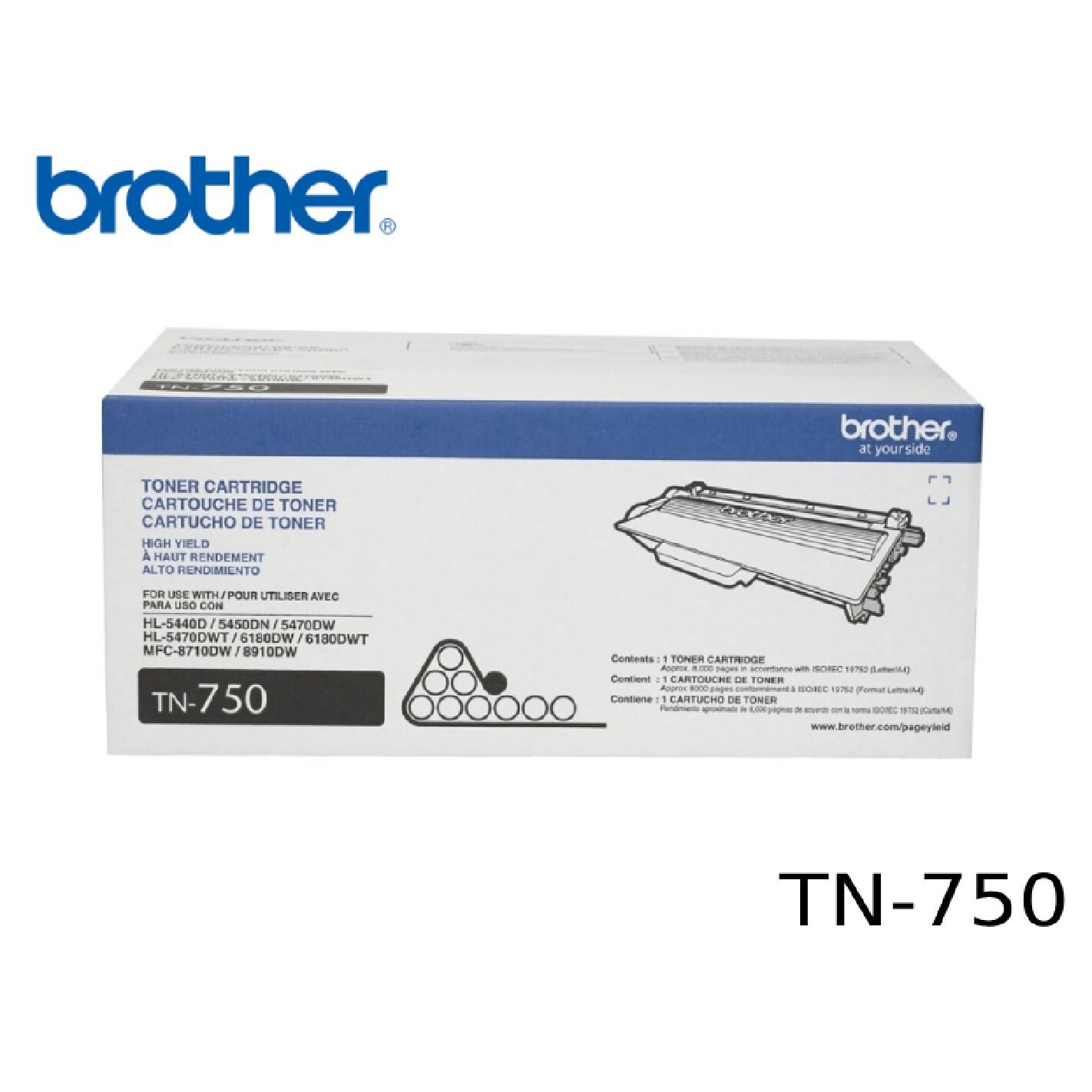TONER BROTHER TN-750 NEGRO, Brother HL-5440D